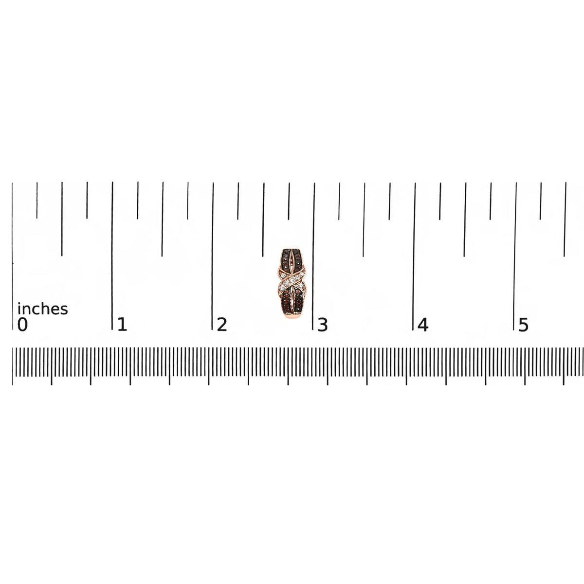 10K Rose Gold 1/3 Cttw White and Brown Diamond Milgrain Criss Cross J - Hoop Earrings (I - J Color, I1 - I2 Clarity) - LinkagejewelrydesignLinkagejewelrydesign