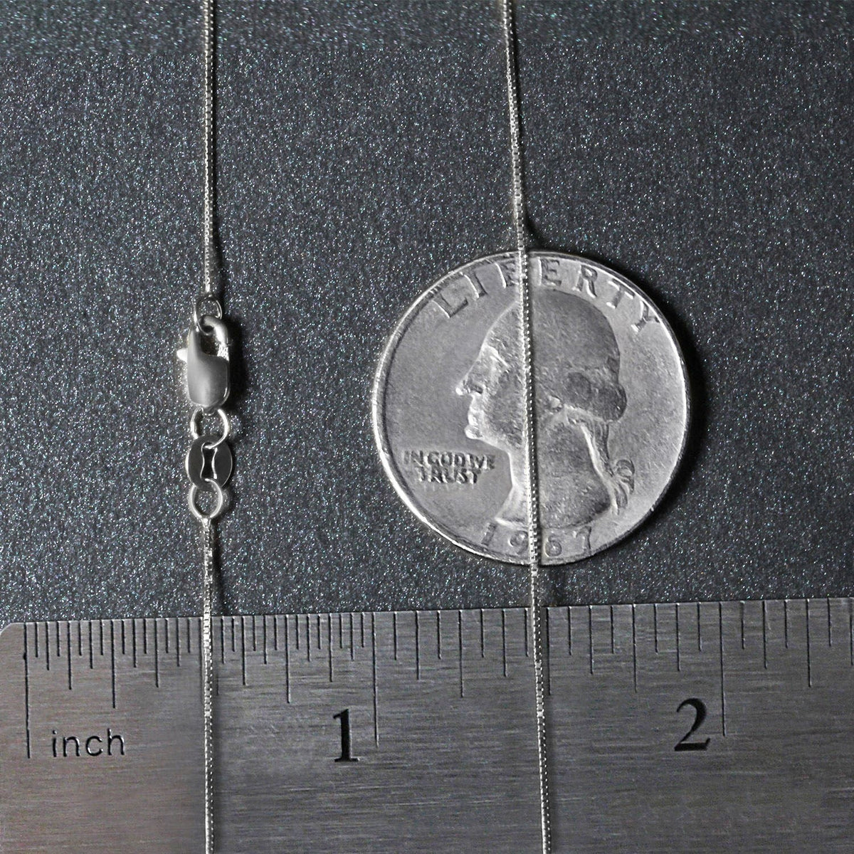 10k White Gold Classic Box Chain (0.45 mm) - LinkagejewelrydesignLinkagejewelrydesign