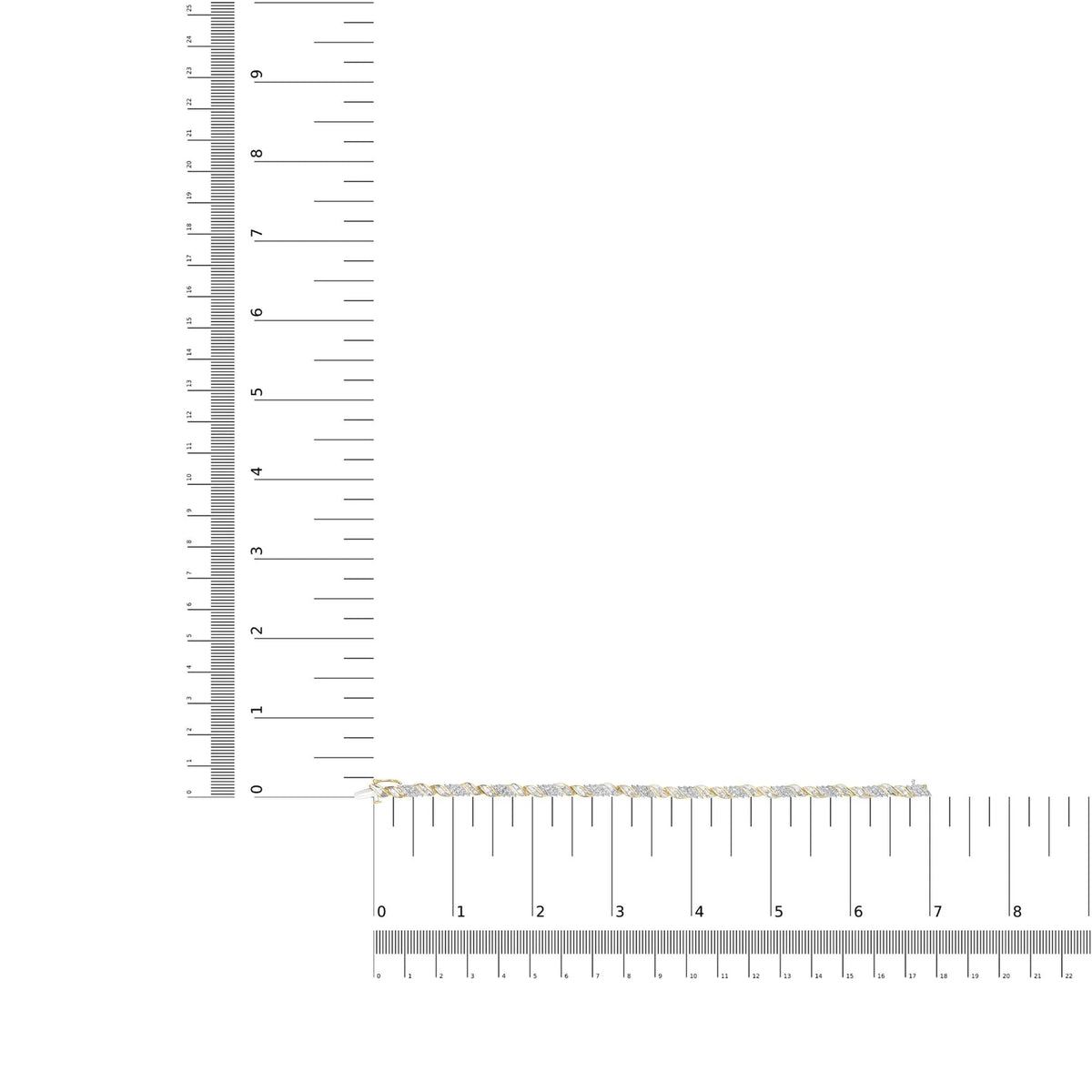 10K Yellow Gold 1.00 Cttw Diamond Wave Cluster Link Bracelet (J - K Color, SI1 - SI2 Clarity) - 7" Inches - LinkagejewelrydesignLinkagejewelrydesign