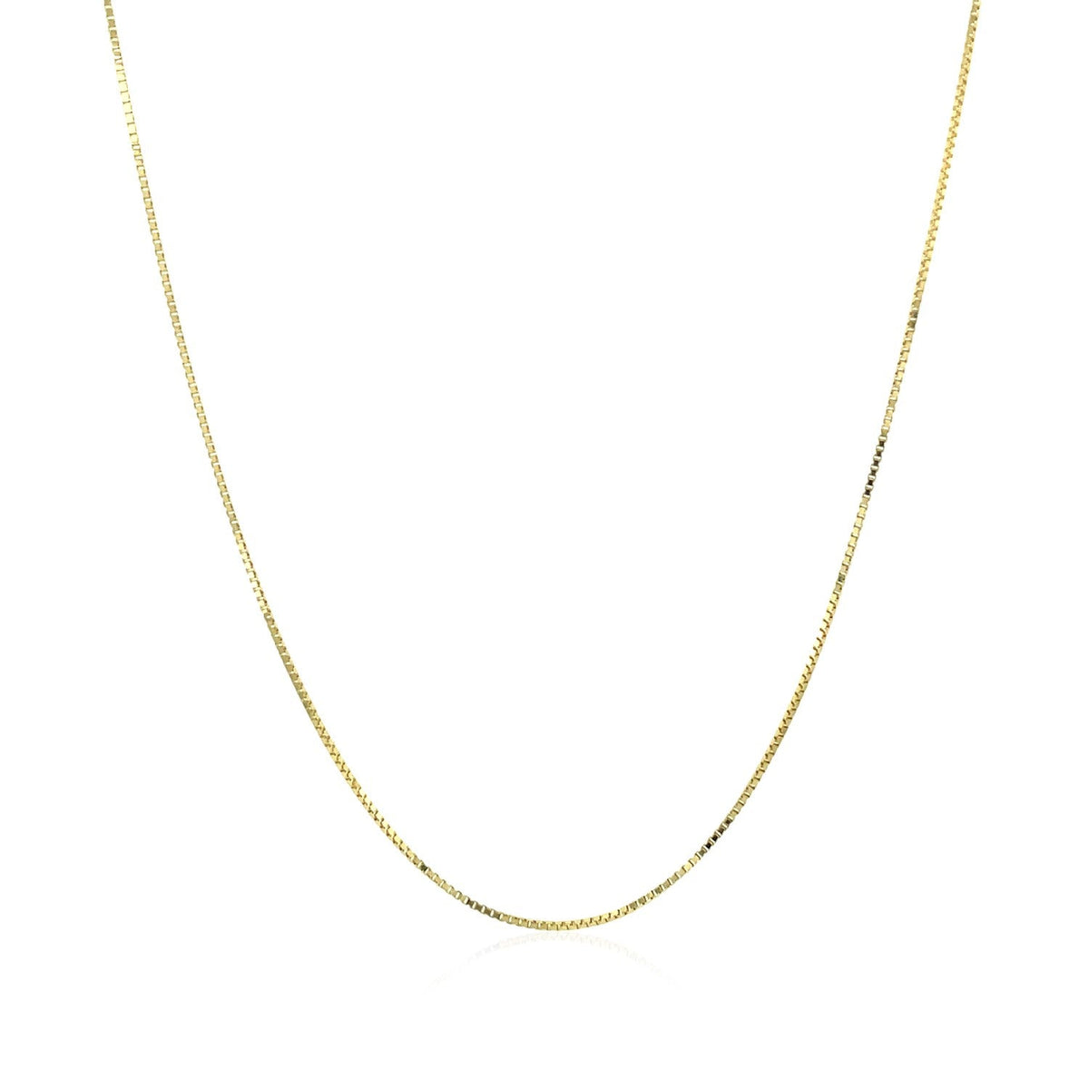 10k Yellow Gold Classic Box Chain (0.60 mm) - LinkagejewelrydesignLinkagejewelrydesign