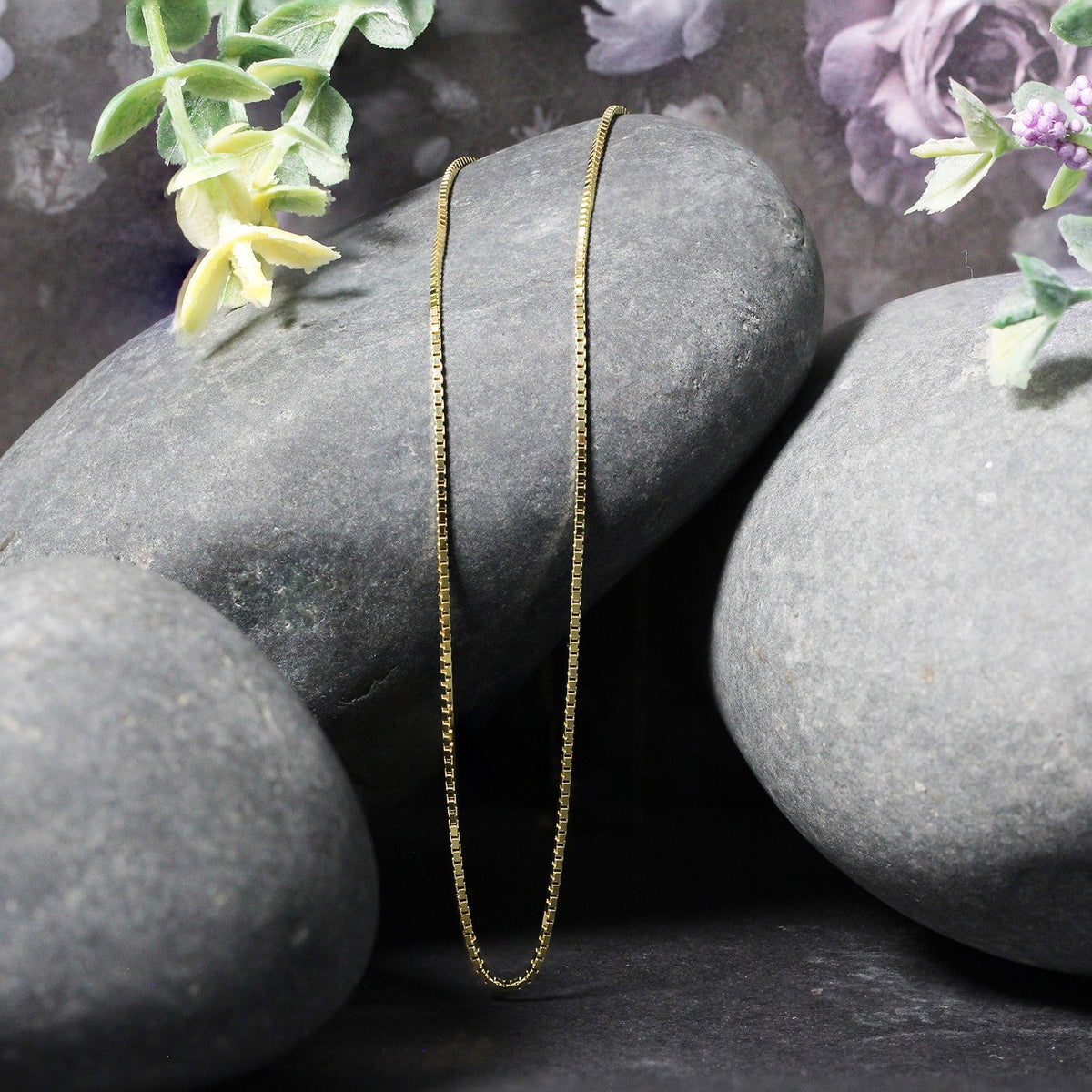 10k Yellow Gold Classic Box Chain 1.0mm - LinkagejewelrydesignLinkagejewelrydesign