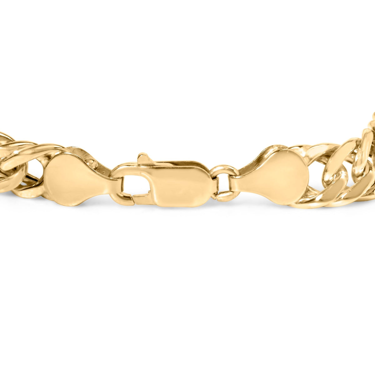 10K Yellow Gold Cuban Link Bracelet - 8.5 Inches - LinkagejewelrydesignLinkagejewelrydesign