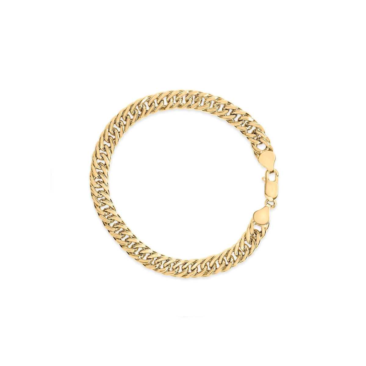 10K Yellow Gold Cuban Link Bracelet - 8.5 Inches - LinkagejewelrydesignLinkagejewelrydesign