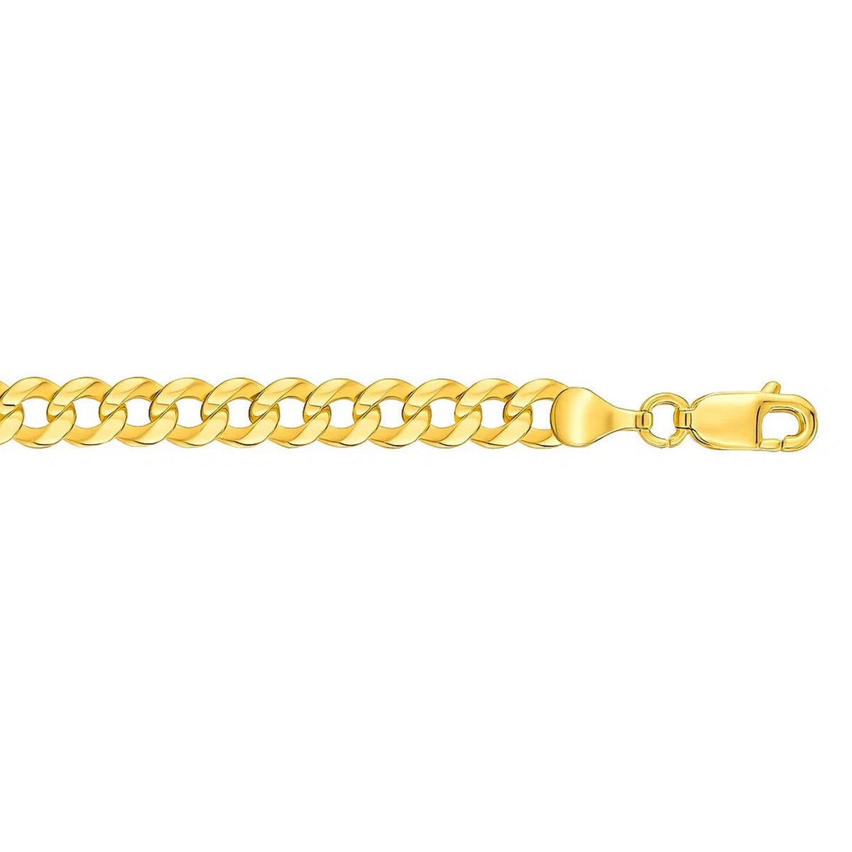 10k Yellow Gold Curb Bracelet (4.70 mm) - LinkagejewelrydesignLinkagejewelrydesign