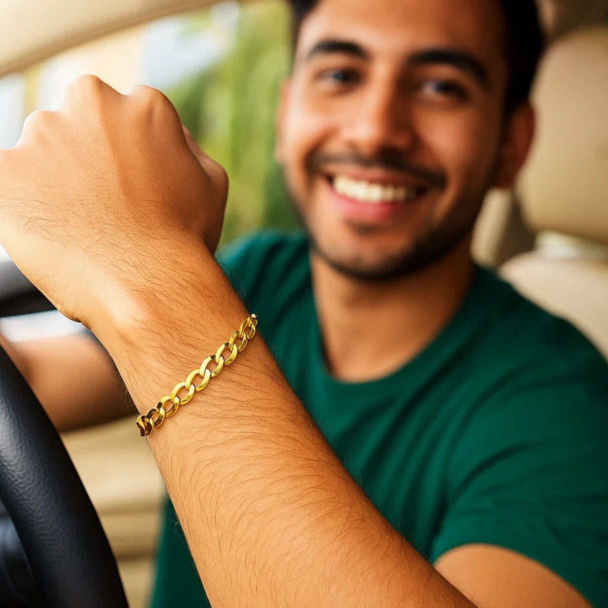 10k Yellow Gold Curb Bracelet (5.70 mm) - LinkagejewelrydesignLinkagejewelrydesign