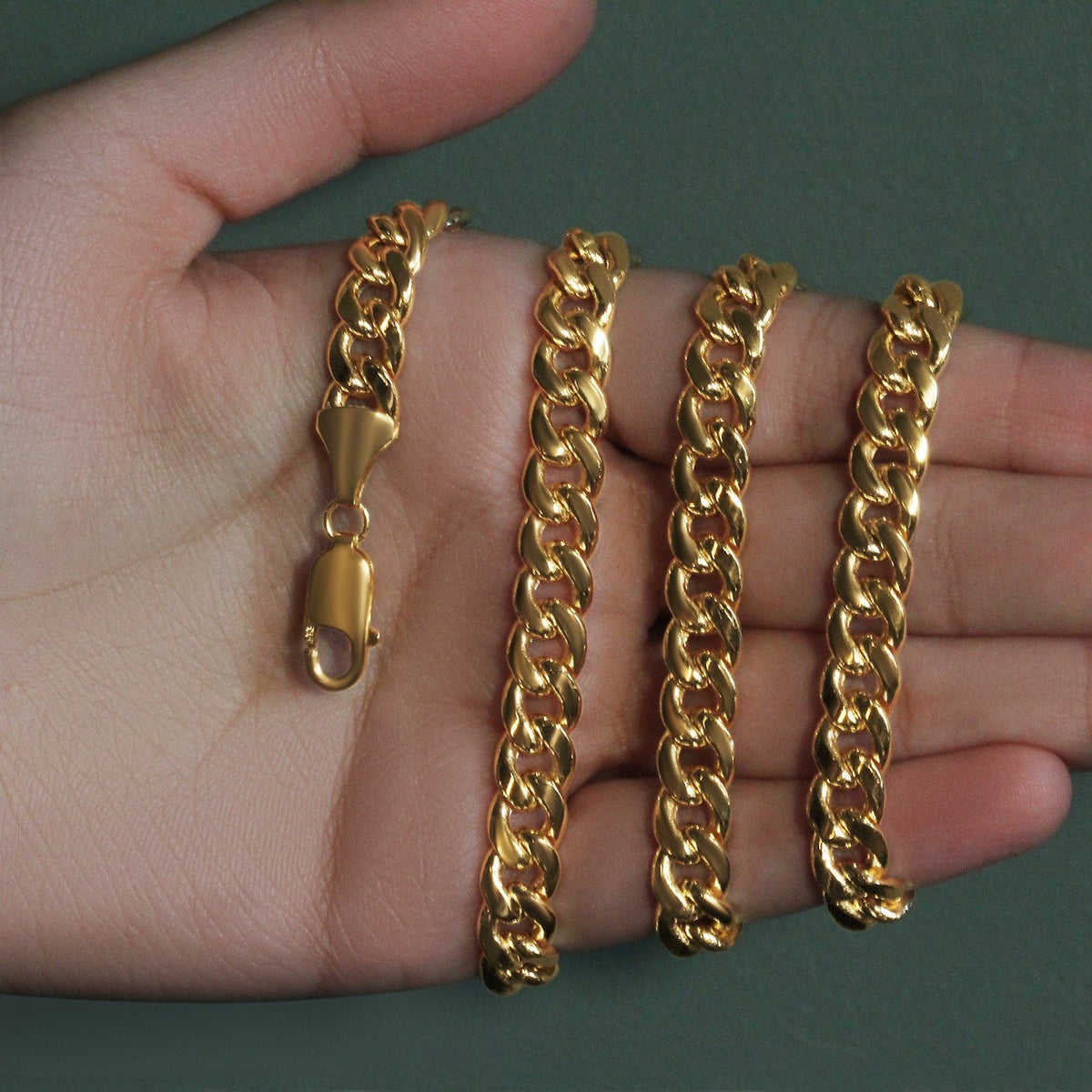 10k Yellow Gold Light Miami Cuban Chain (8.00 mm) - LinkagejewelrydesignLinkagejewelrydesign