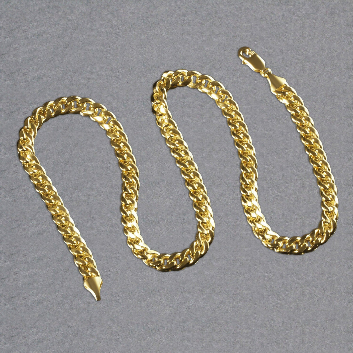 10k Yellow Gold Light Miami Cuban Chain (8.00 mm) - LinkagejewelrydesignLinkagejewelrydesign