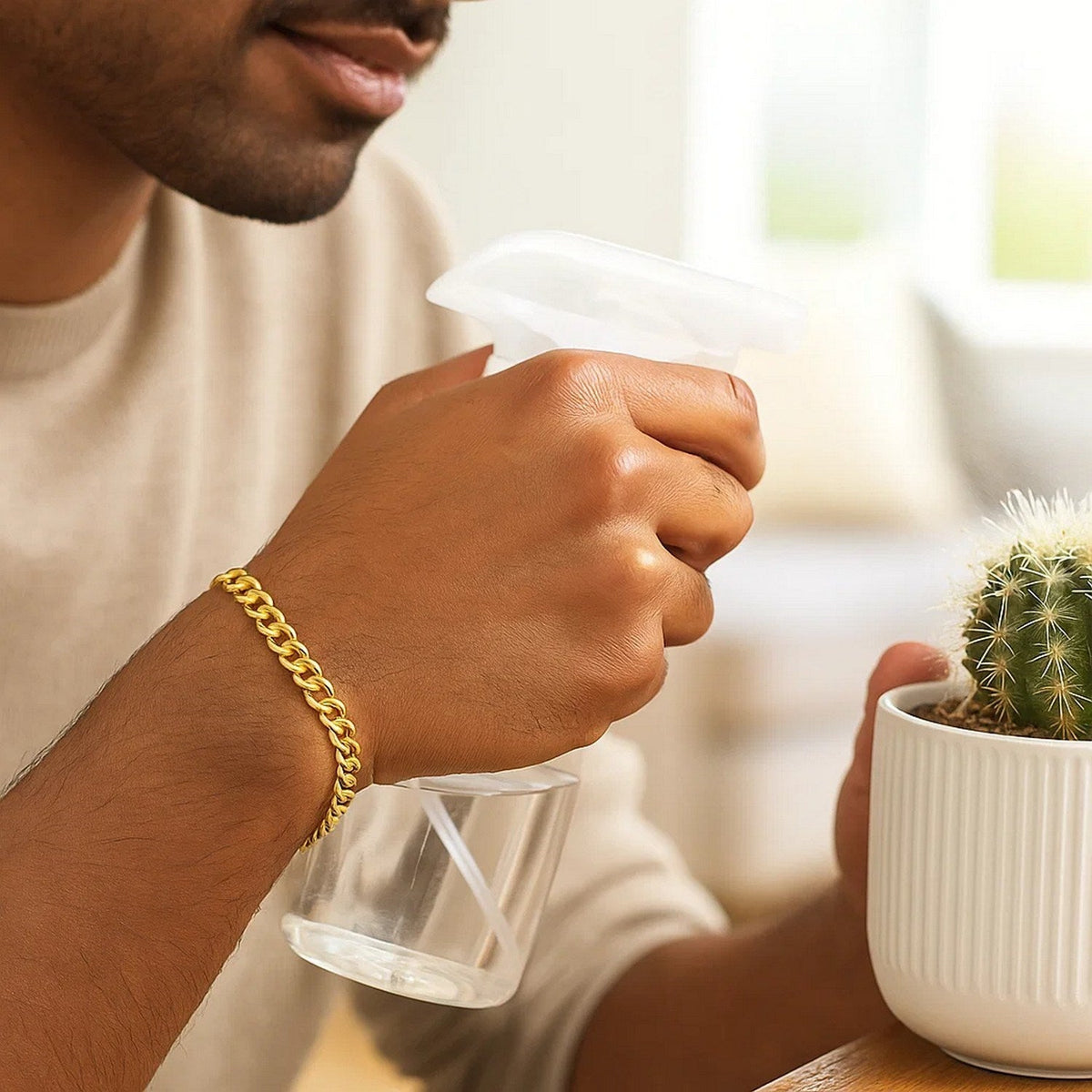 10k Yellow Gold Lite Curb Bracelet (6.20 mm) - LinkagejewelrydesignLinkagejewelrydesign