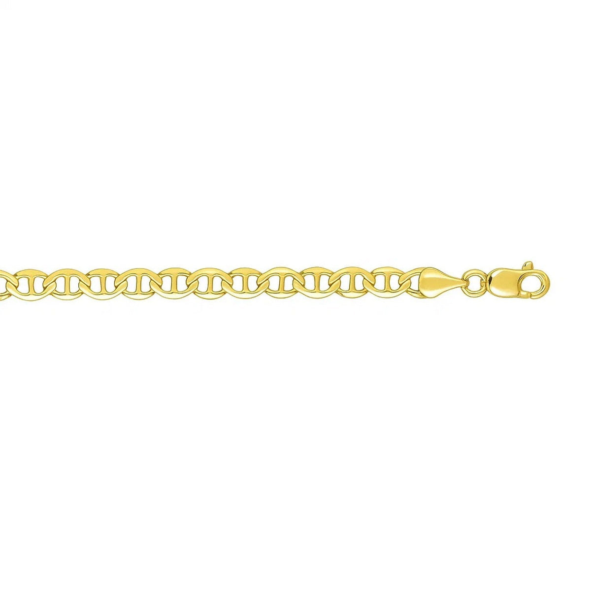 10k Yellow Gold Mariner Link Bracelet (4.50 mm) - LinkagejewelrydesignLinkagejewelrydesign