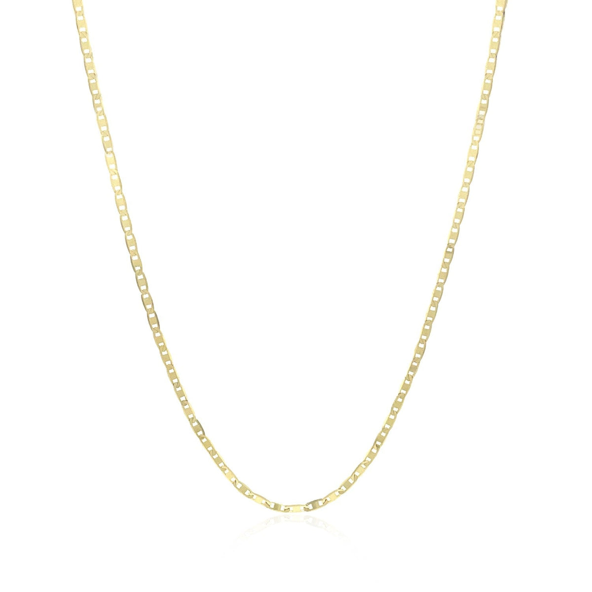 10k Yellow Gold Mariner Link Chain (1.20 mm) - LinkagejewelrydesignLinkagejewelrydesign