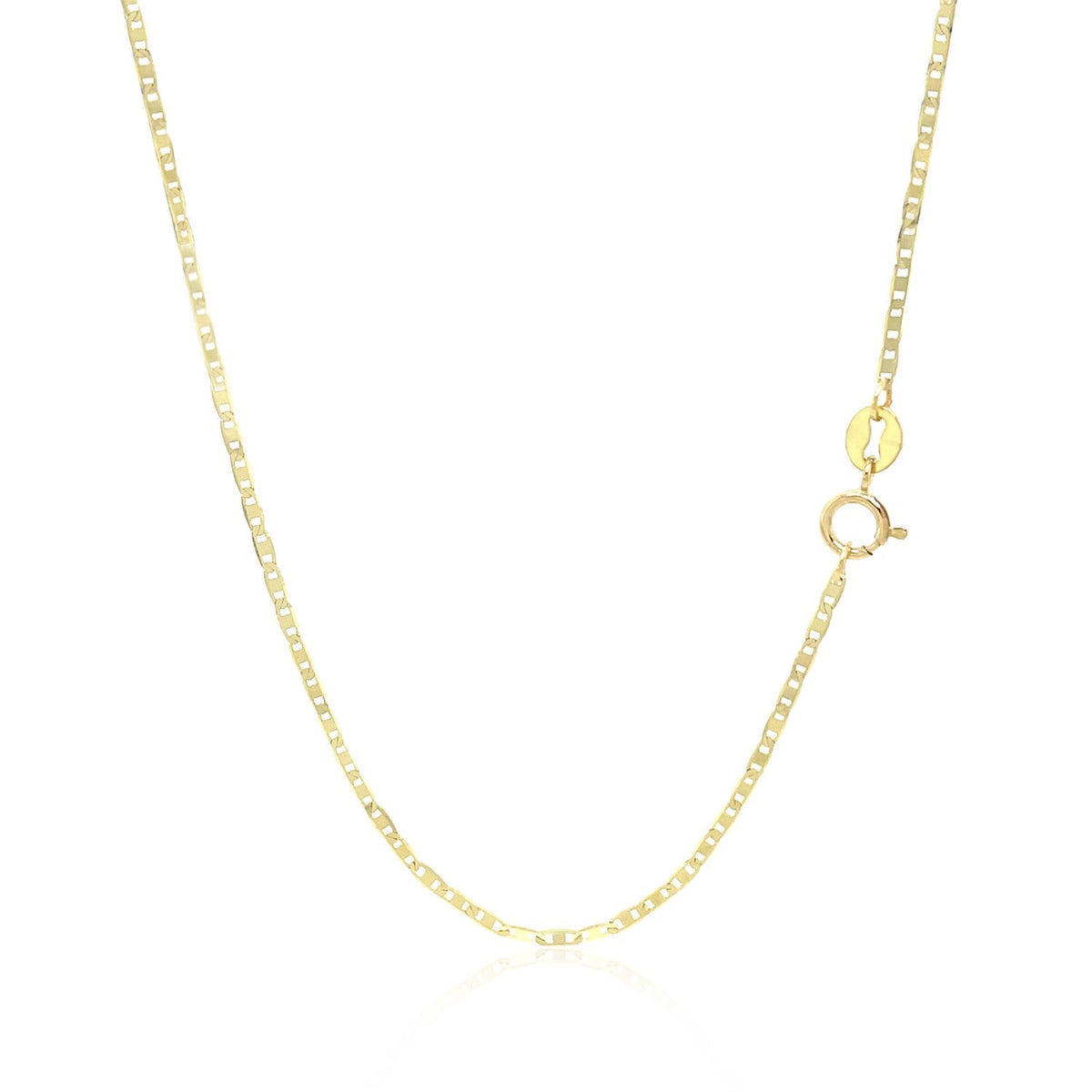 10k Yellow Gold Mariner Link Chain (1.20 mm) - LinkagejewelrydesignLinkagejewelrydesign
