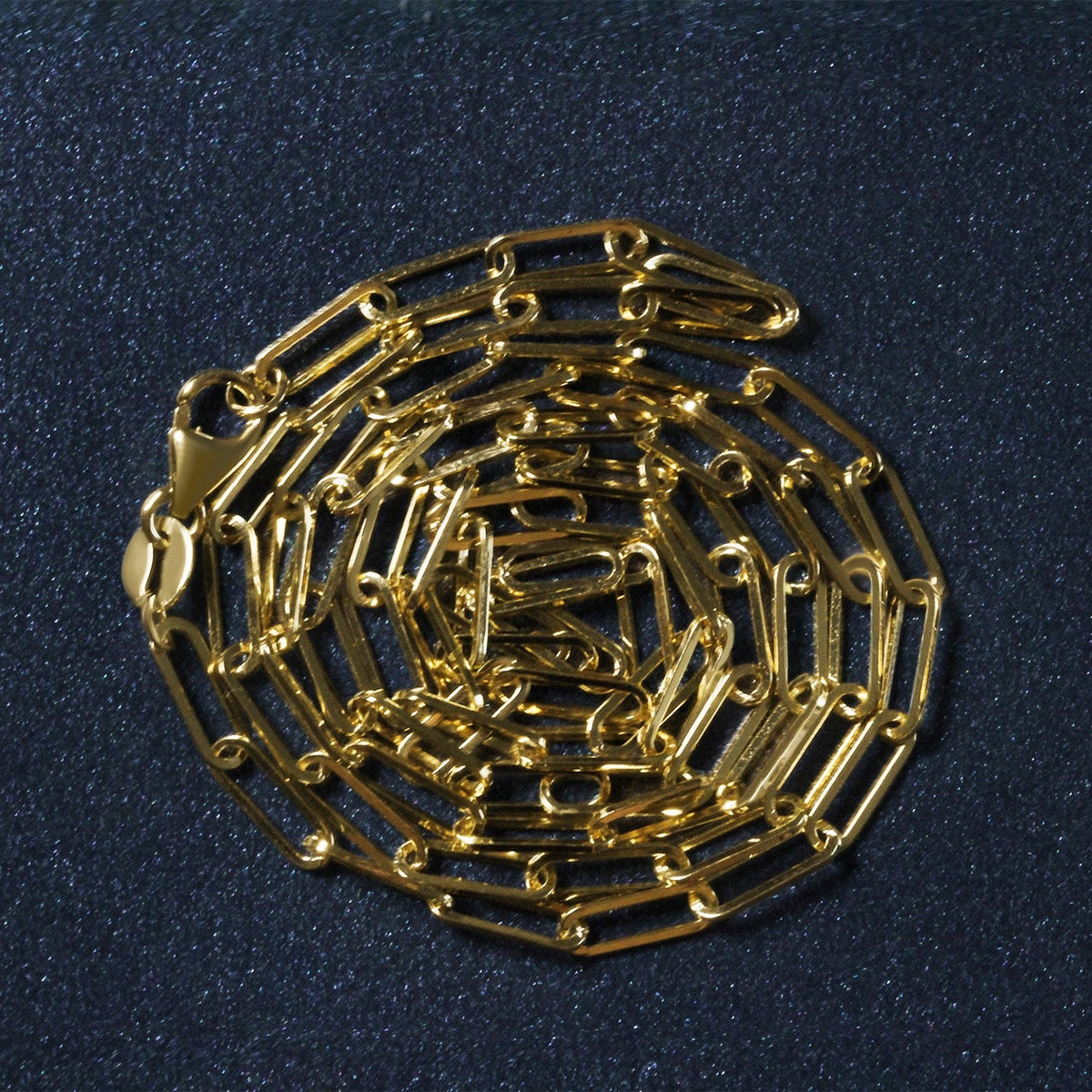 10K Yellow Gold Paperclip Chain (2.50 mm) - LinkagejewelrydesignLinkagejewelrydesign