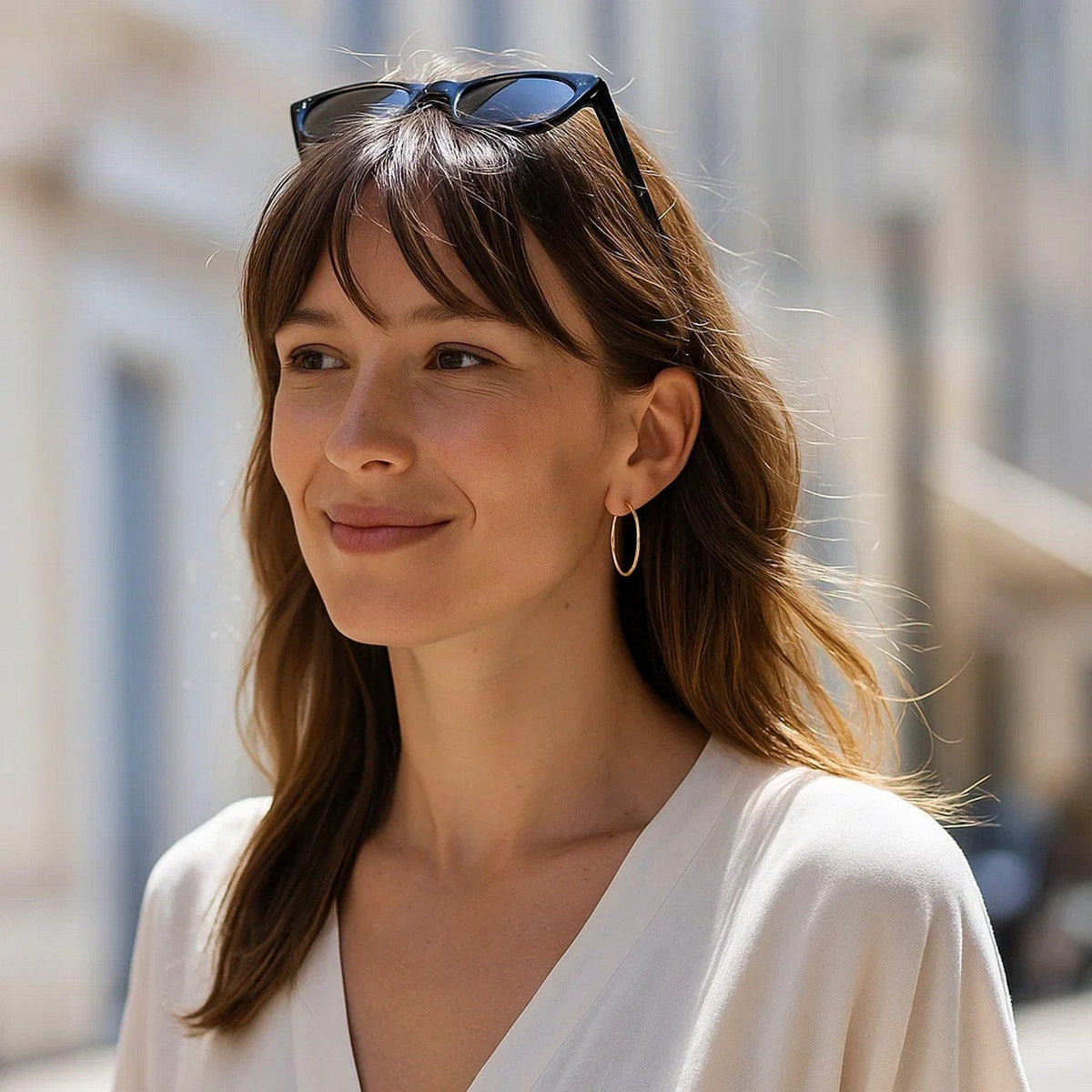 10k Yellow Gold Polished Hoop Earrings (2x30mm) - LinkagejewelrydesignLinkagejewelrydesign