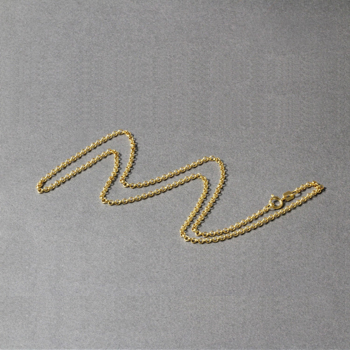 10k Yellow Gold Rolo Chain (1.90 mm) - LinkagejewelrydesignLinkagejewelrydesign