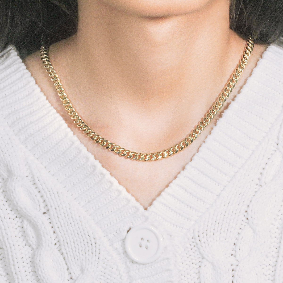 10k Yellow Gold Semi Solid Miami Cuban Chain (5.00 mm) - LinkagejewelrydesignLinkagejewelrydesign