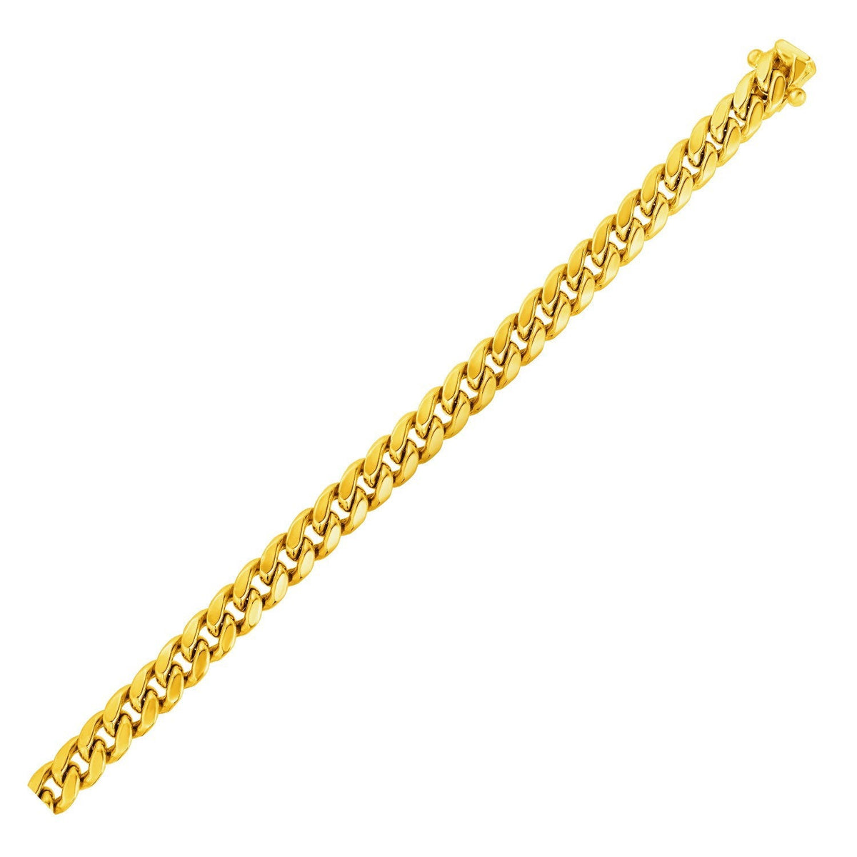 10k Yellow Gold Semi Solid Miami Cuban Chain (6.10 mm) - LinkagejewelrydesignLinkagejewelrydesign