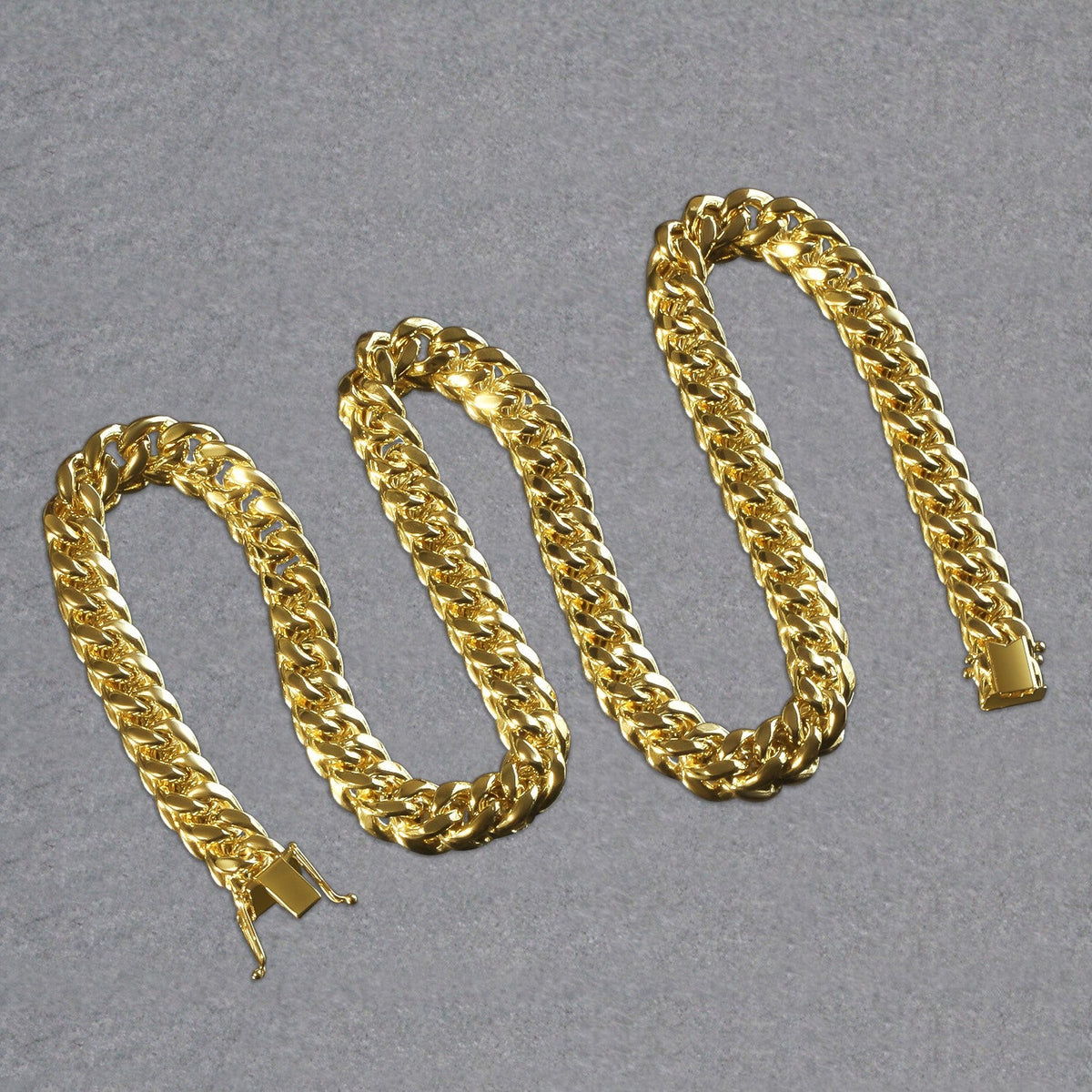 10k Yellow Gold Semi Solid Miami Cuban Chain (9.10 mm) - LinkagejewelrydesignLinkagejewelrydesign