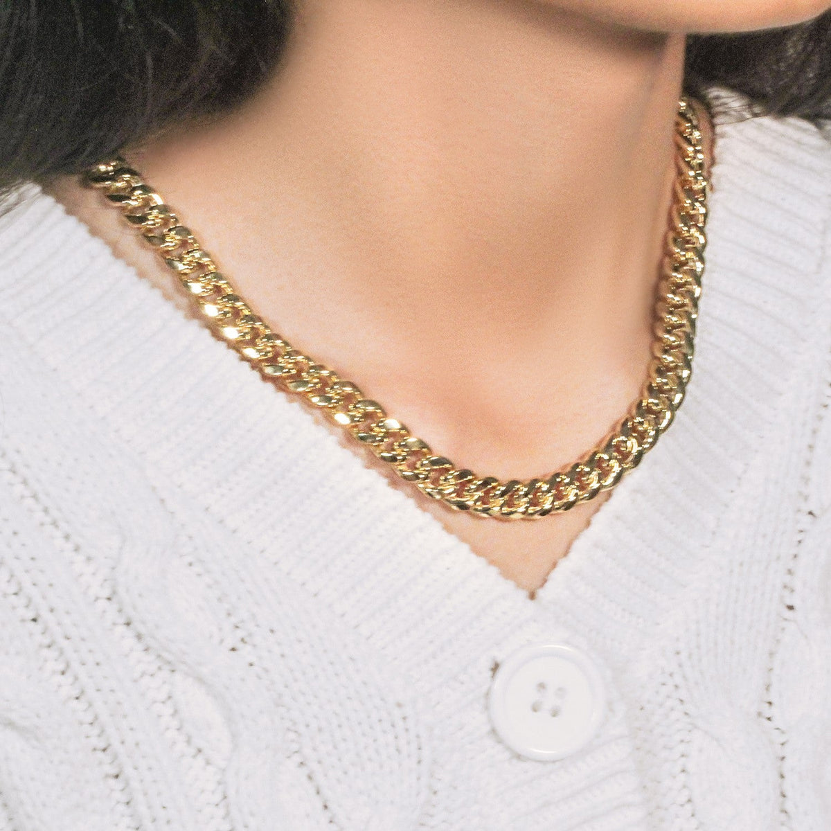 10k Yellow Gold Semi Solid Miami Cuban Chain (9.10 mm) - LinkagejewelrydesignLinkagejewelrydesign