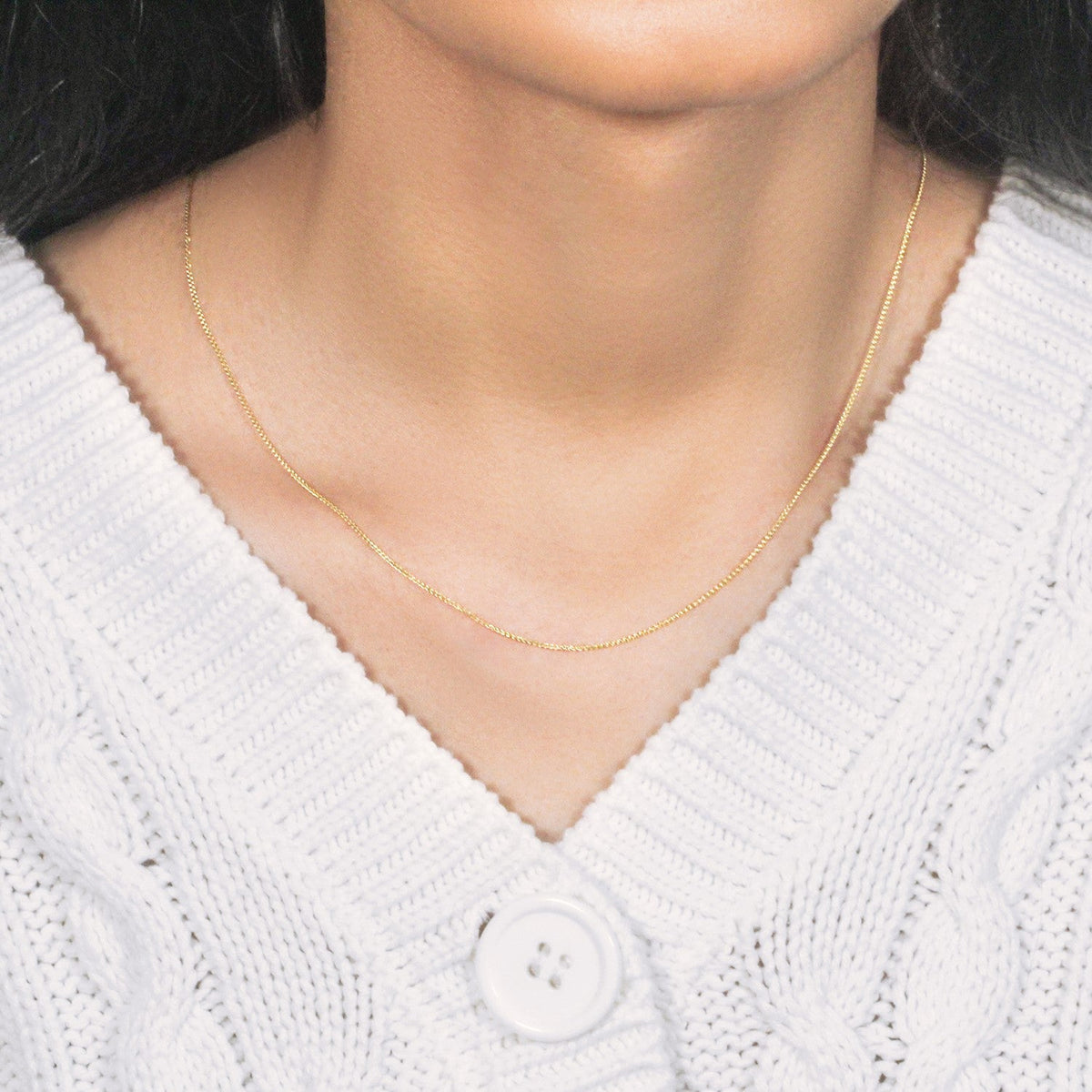 10k Yellow Gold Wheat Chain 0.6mm (0.60 mm) - LinkagejewelrydesignLinkagejewelrydesign