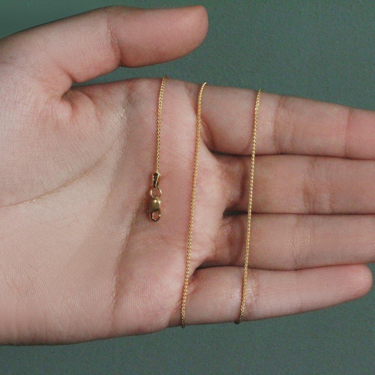 10k Yellow Gold Wheat Chain 1.0mm - LinkagejewelrydesignLinkagejewelrydesign