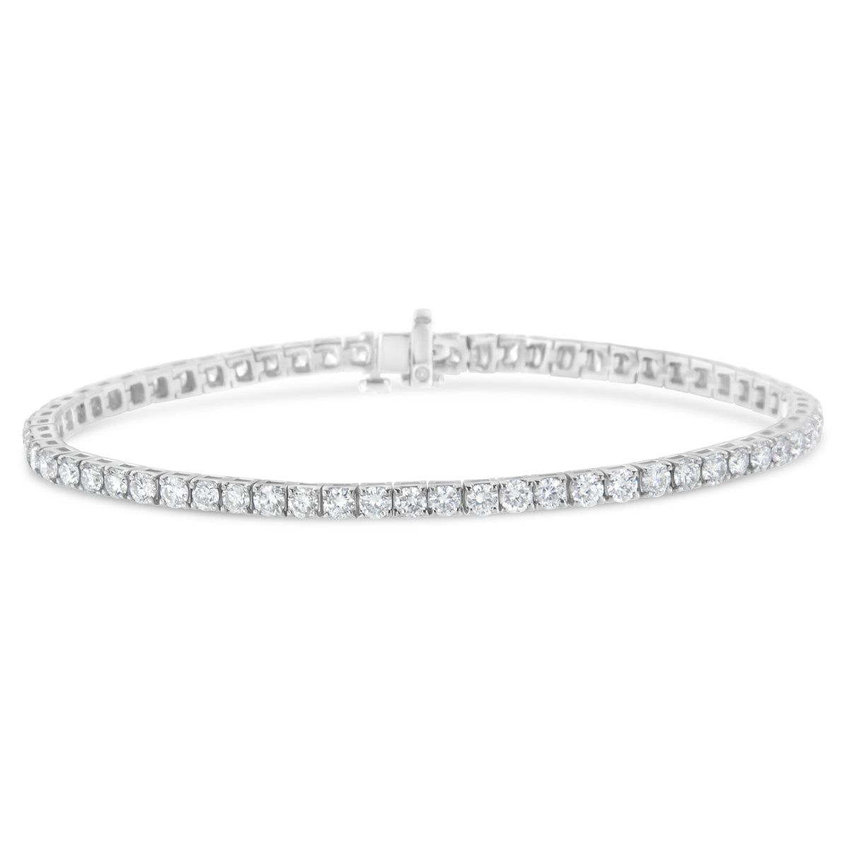 IGI Certified Diamond 14K White Gold Classic 7” Tennis Bracelet - Choice of Carat Weights