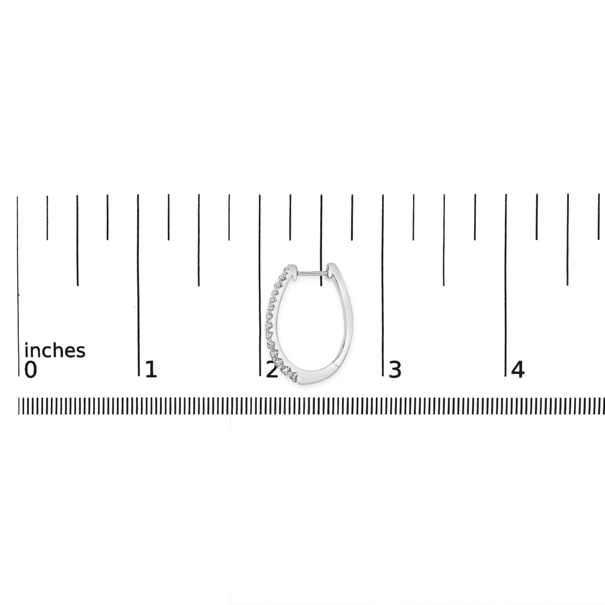 14K Gold 1 3/4 Cttw Pave Set Natural Diamond Tapered Hoop Earrings (G - H Color, VS2 - SI1 Clarity) - LinkagejewelrydesignLinkagejewelrydesign