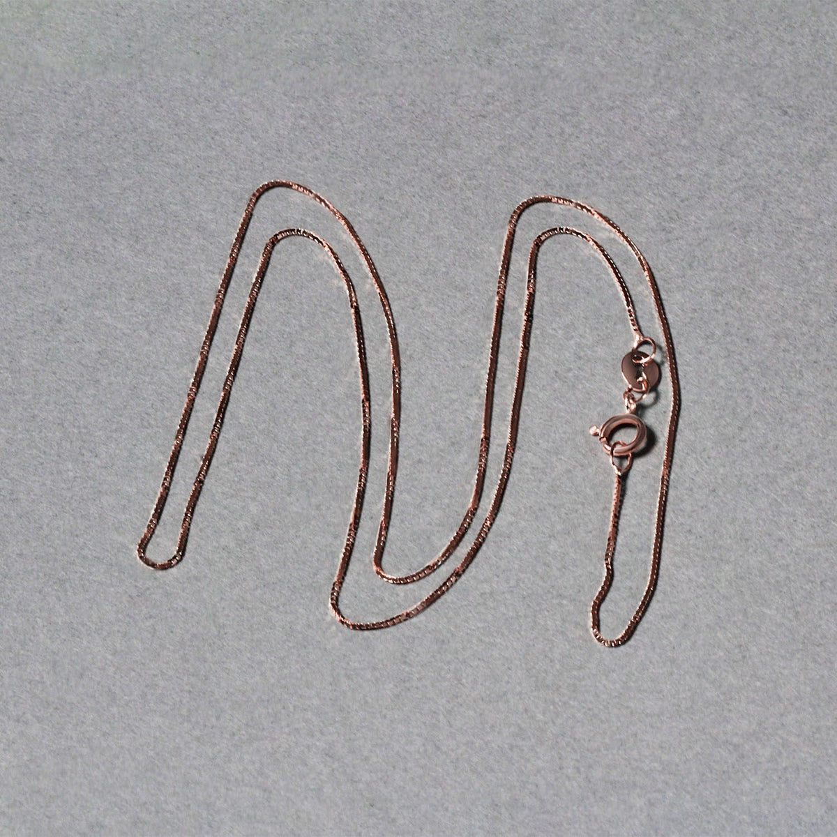 14k Rose Gold Classic Box Chain 0.60 mm - LinkagejewelrydesignLinkagejewelrydesign