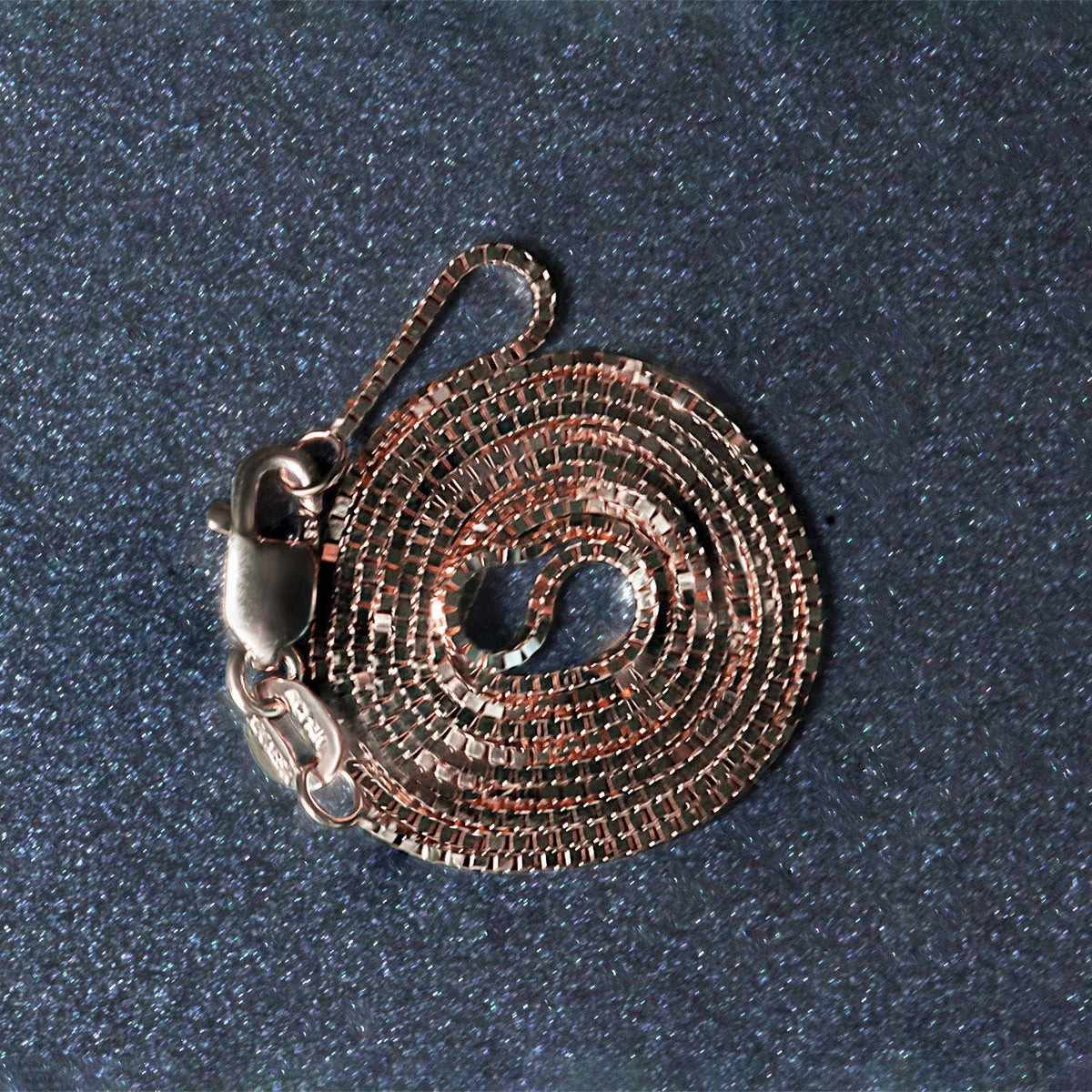 14k Rose Gold Classic Box Chain (0.73 mm) - LinkagejewelrydesignLinkagejewelrydesign