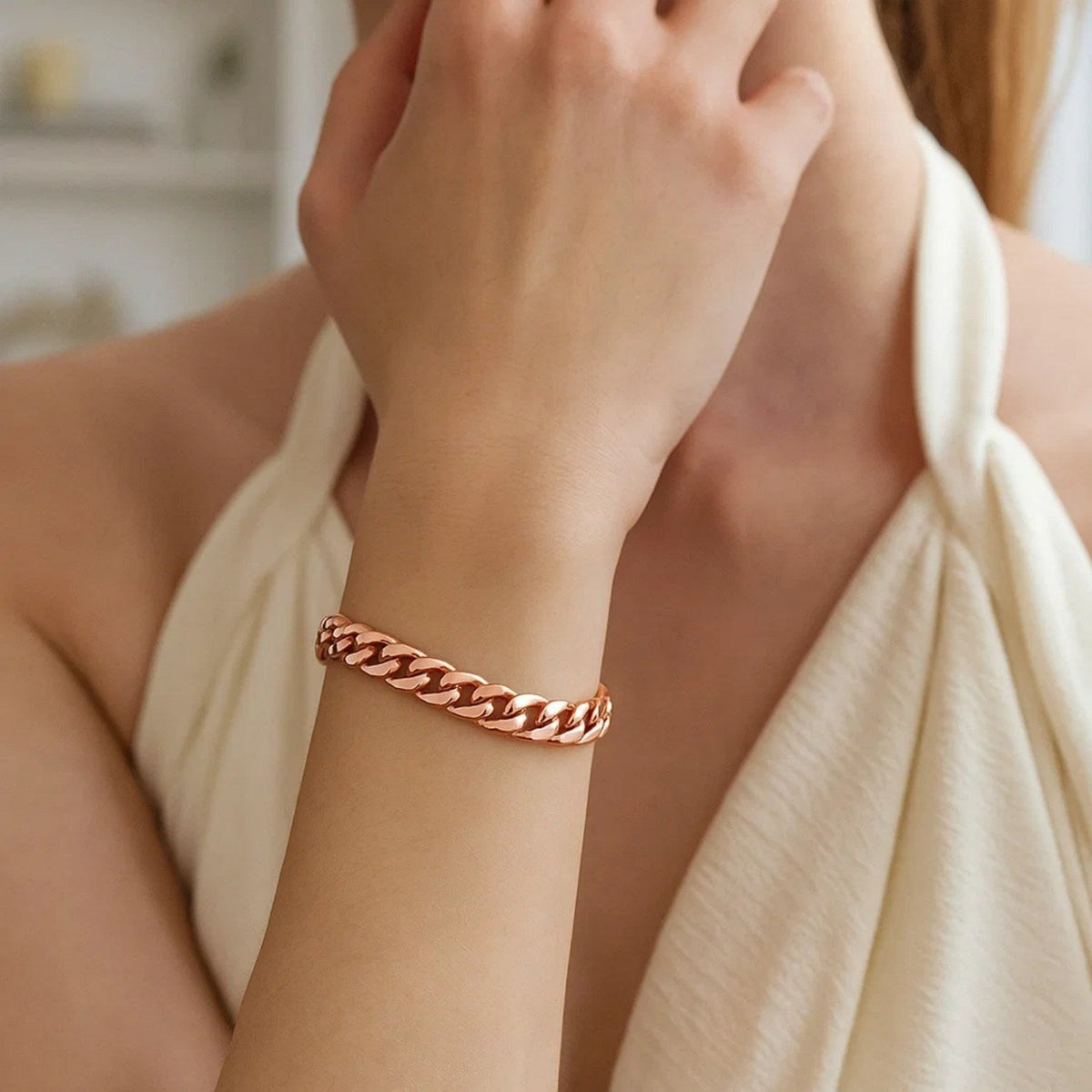 14K Rose Gold Cuban Link Bracelet (5.90 mm) - LinkagejewelrydesignLinkagejewelrydesign