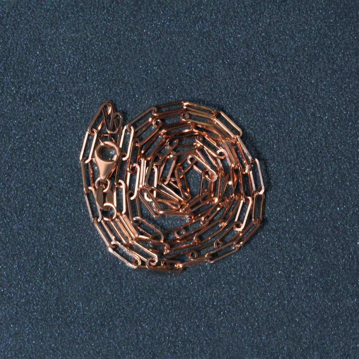 14K Rose Gold Delicate Paperclip Chain (2.10 mm) - LinkagejewelrydesignLinkagejewelrydesign
