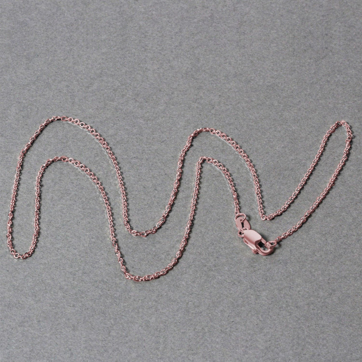 14k Rose Gold Diamond Cut Cable Link Chain (1.10 mm) - LinkagejewelrydesignLinkagejewelrydesign