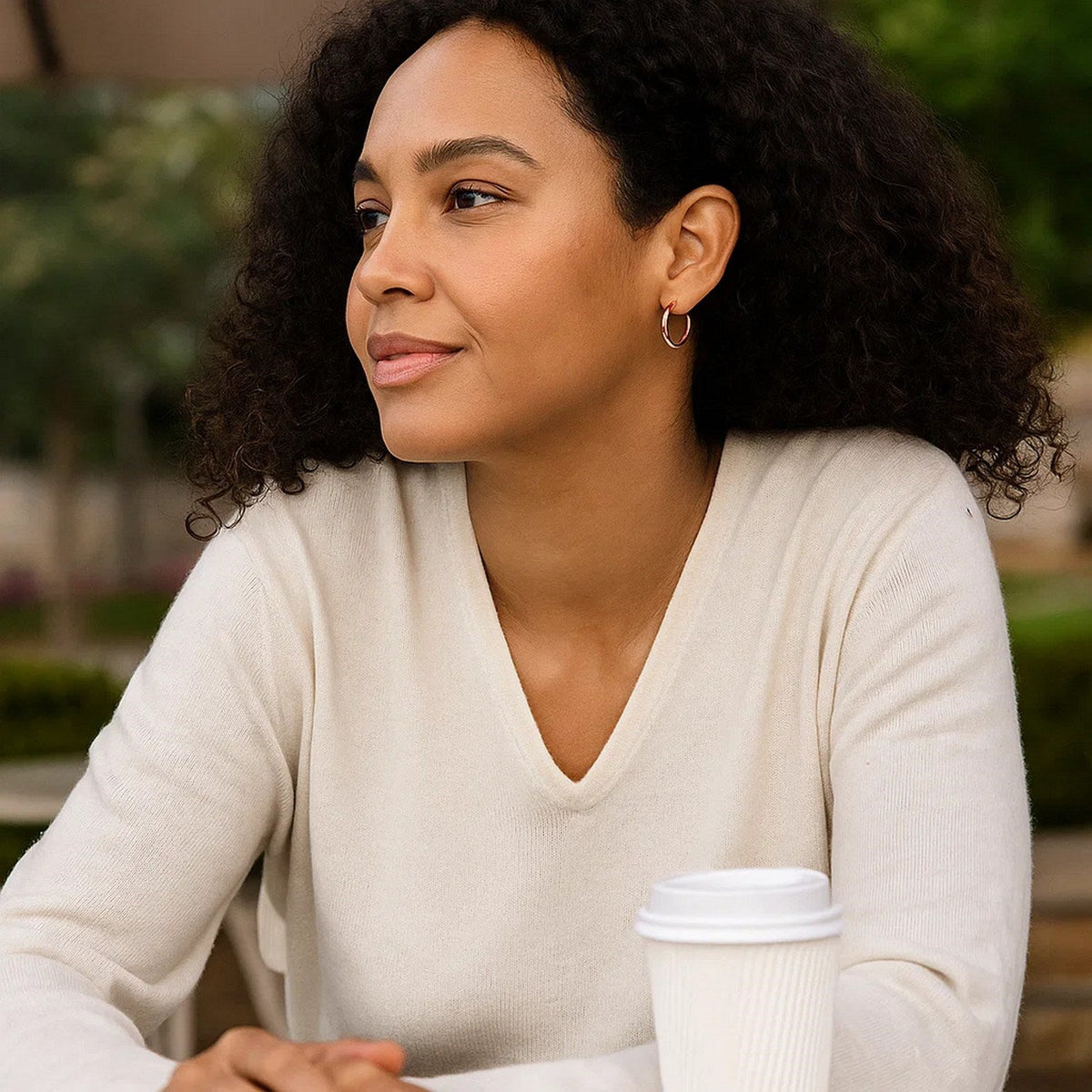 14k Rose Gold Polished Hoop Earrings (15 mm) - LinkagejewelrydesignLinkagejewelrydesign