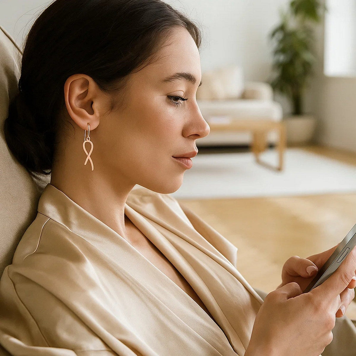 14k Rose Gold Polished Ribbon Style Drop Earrings - LinkagejewelrydesignLinkagejewelrydesign