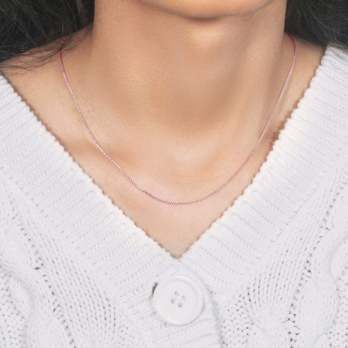 14k Rose Gold Round Wheat Chain 1.0mm - LinkagejewelrydesignLinkagejewelrydesign