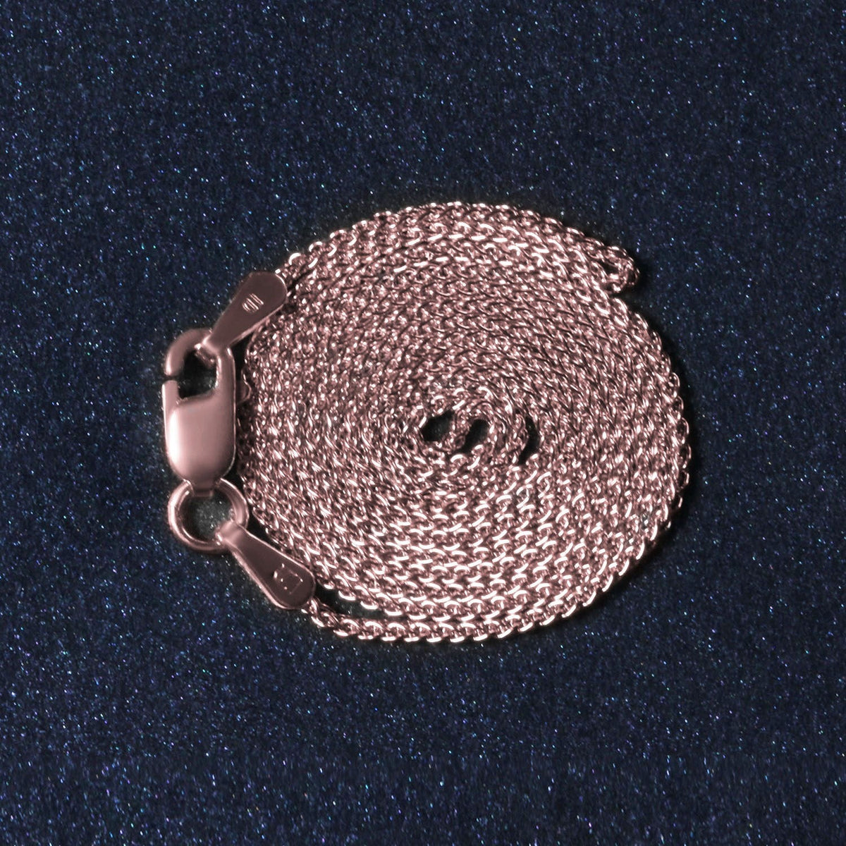 14k Rose Gold Round Wheat Chain 1.0mm - LinkagejewelrydesignLinkagejewelrydesign