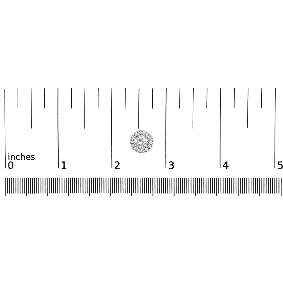 14K White Gold 1.0 Cttw Round Lab - Grown Diamond Halo Stud Earrings (F - G Color, VS2 - SI1 Clarity) - LinkagejewelrydesignLinkagejewelrydesign