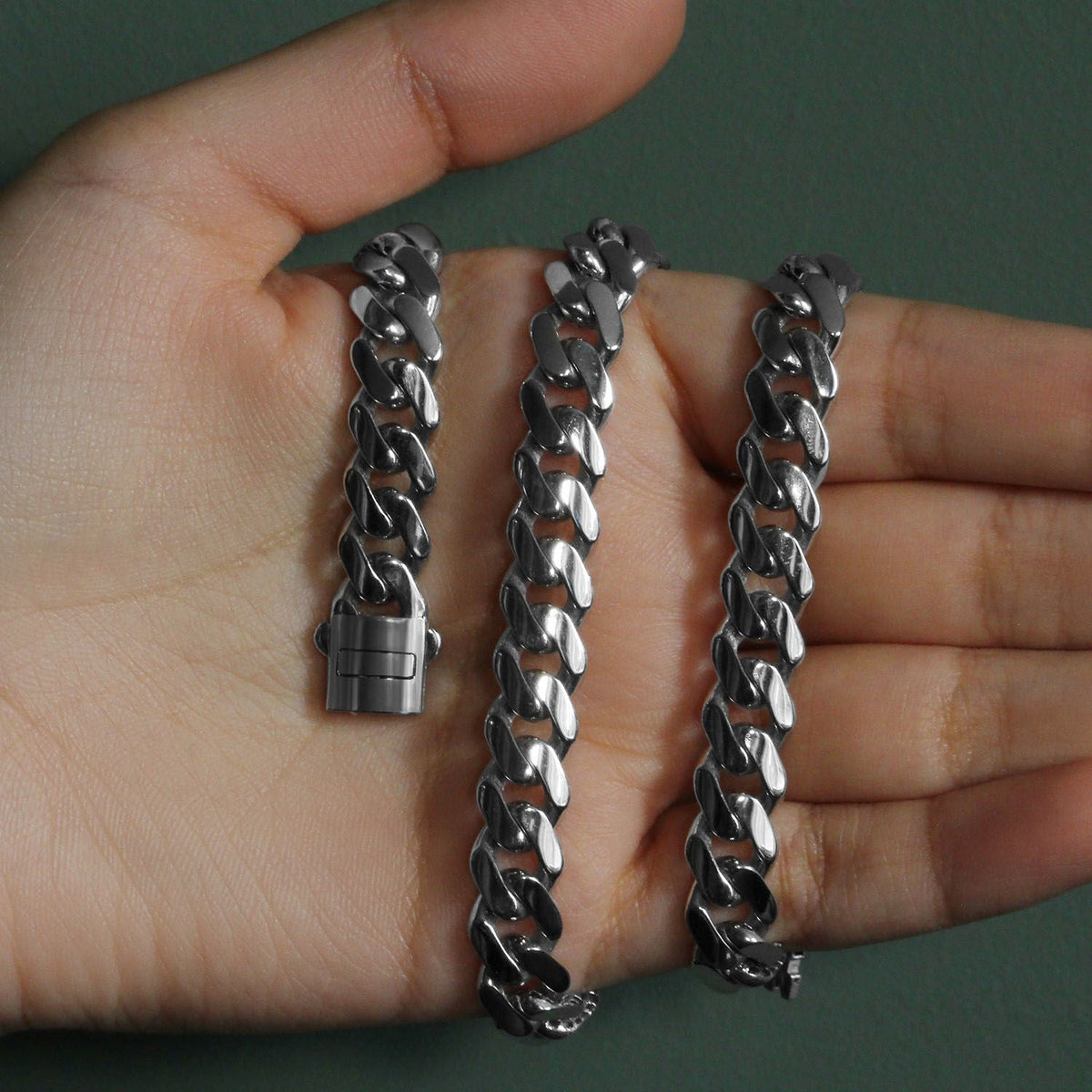 14k White Gold 22 inch Polished Curb Chain Necklace - LinkagejewelrydesignLinkagejewelrydesign