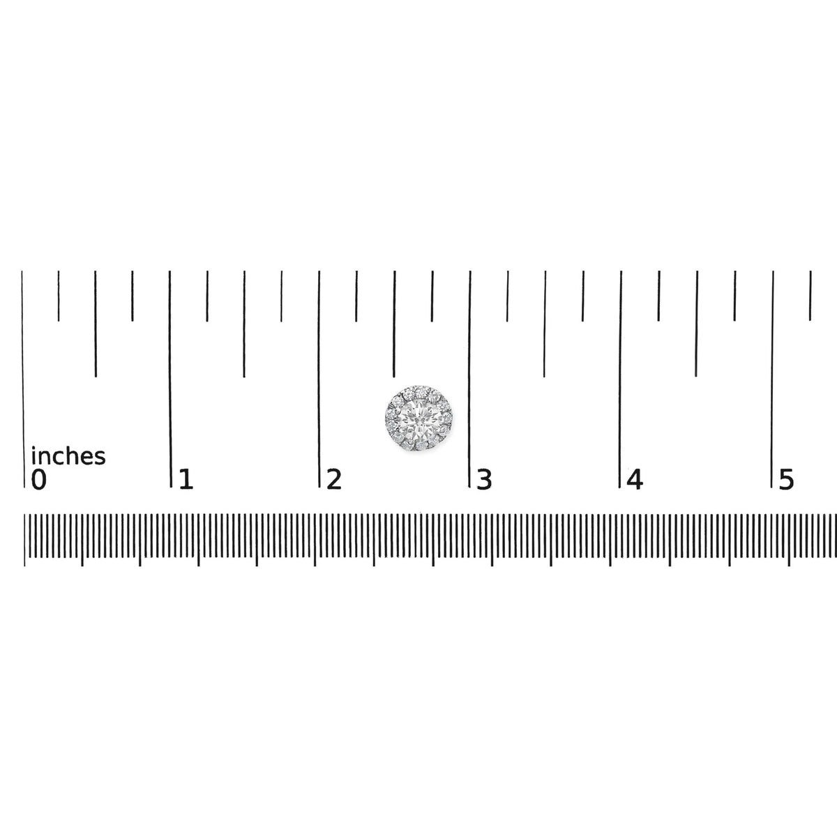 14K White Gold 3/4 Cttw Lab - Grown Diamond Floating Halo Stud Earring (F - G Color, VS1 - VS2 Clarity) - LinkagejewelrydesignLinkagejewelrydesign