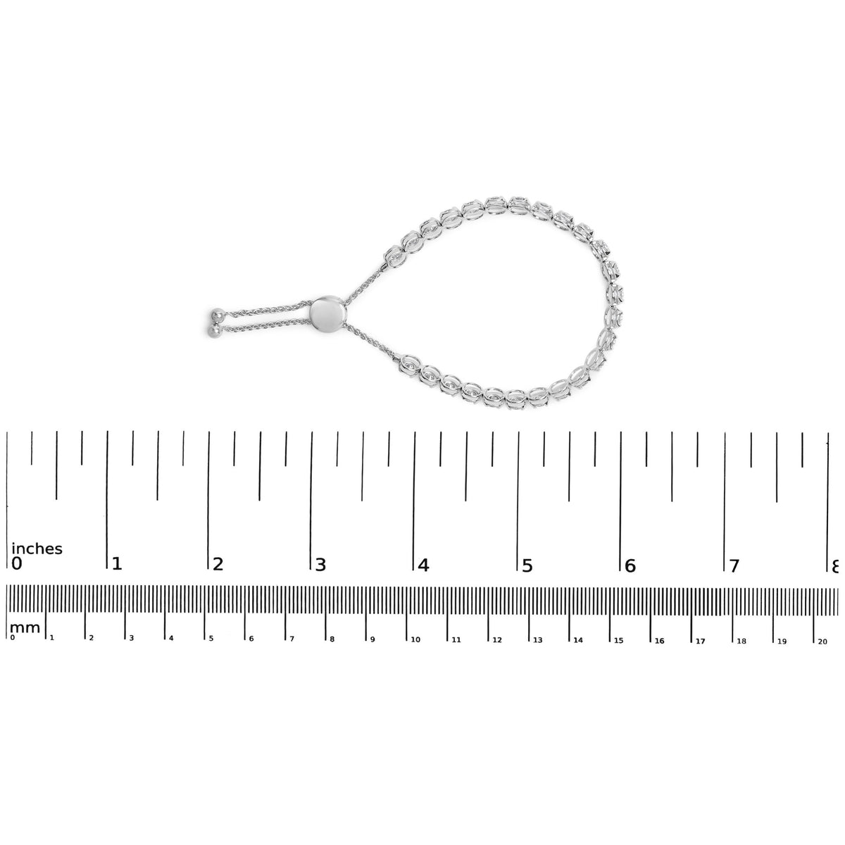 14K White Gold 6.00 Cttw Diamond 4” - 10” Adjustable Bolo Tennis Bracelet (I - J Color, I1 - I2 Clarity) - LinkagejewelrydesignLinkagejewelrydesign