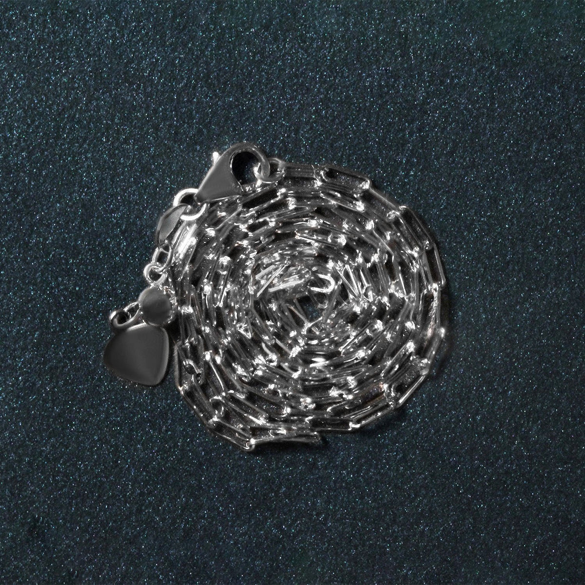 14k White Gold Adjustable Paperclip Chain (1.50 mm) - LinkagejewelrydesignLinkagejewelrydesign