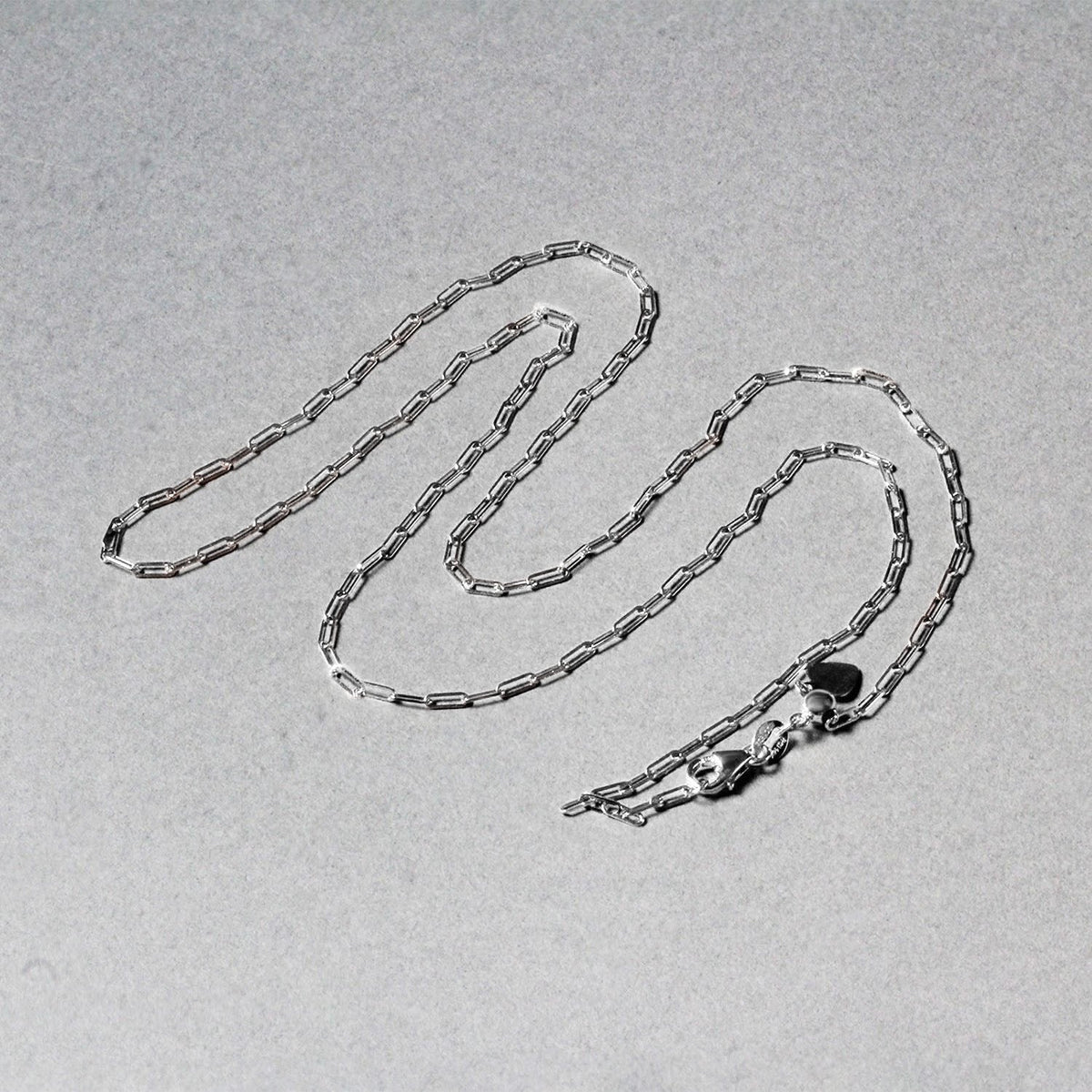 14k White Gold Adjustable Paperclip Chain (1.50 mm) - LinkagejewelrydesignLinkagejewelrydesign