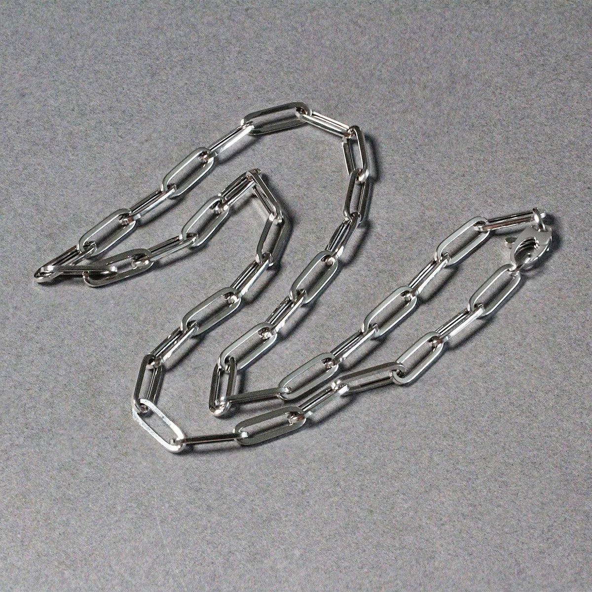 14k White Gold Bold Paperclip Chain (4.2 mm) - LinkagejewelrydesignLinkagejewelrydesign