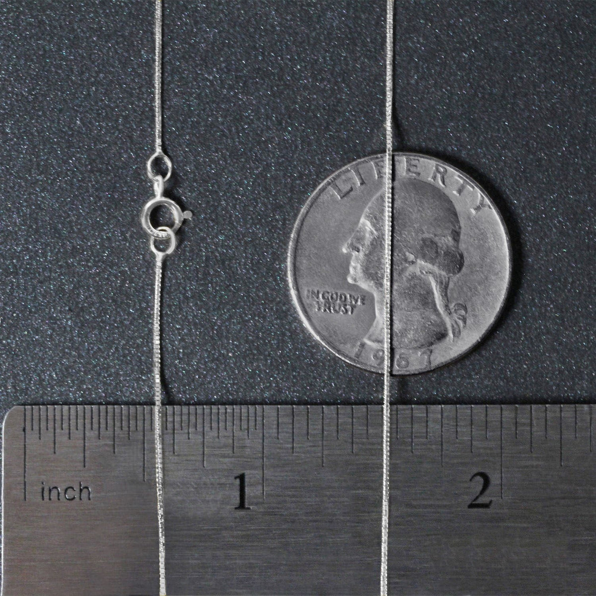 14k White Gold Classic Box Chain (0.45 mm) - LinkagejewelrydesignLinkagejewelrydesign