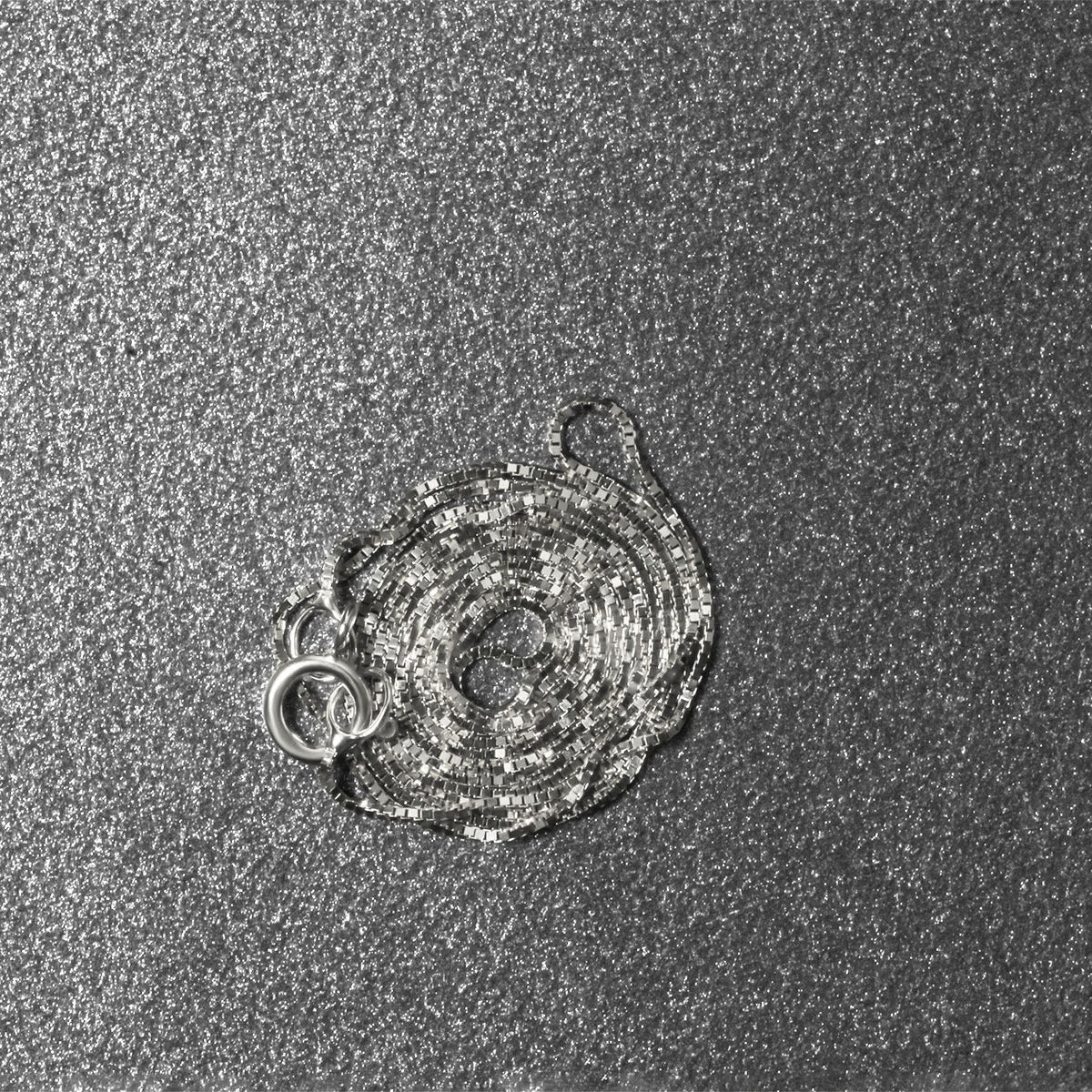 14k White Gold Classic Box Chain (0.45 mm) - LinkagejewelrydesignLinkagejewelrydesign