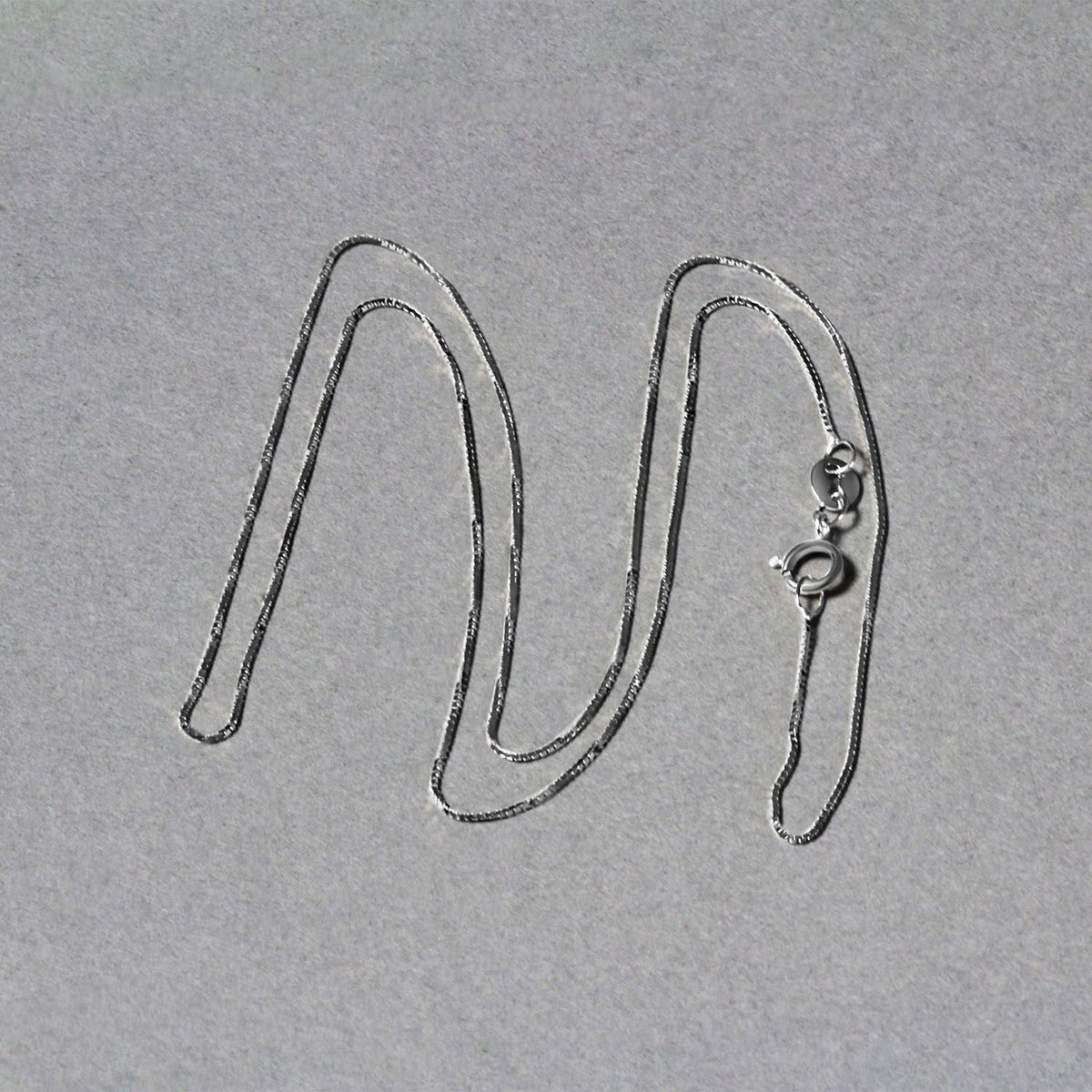 14k White Gold Classic Box Chain (0.60 mm) - LinkagejewelrydesignLinkagejewelrydesign