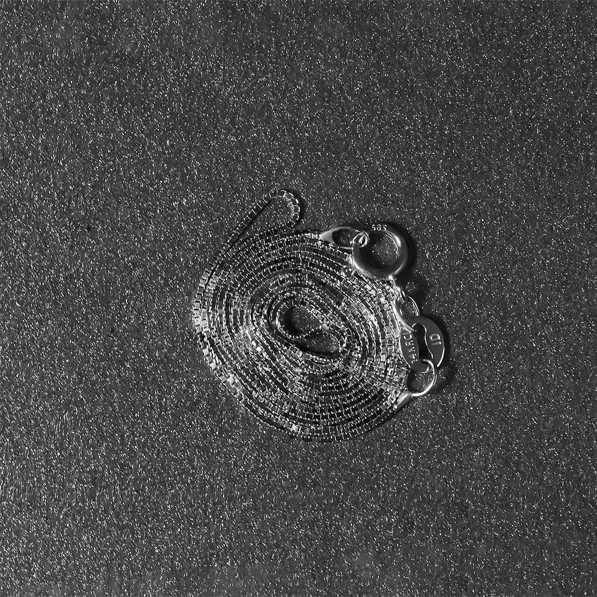 14k White Gold Classic Box Chain (0.60 mm) - LinkagejewelrydesignLinkagejewelrydesign