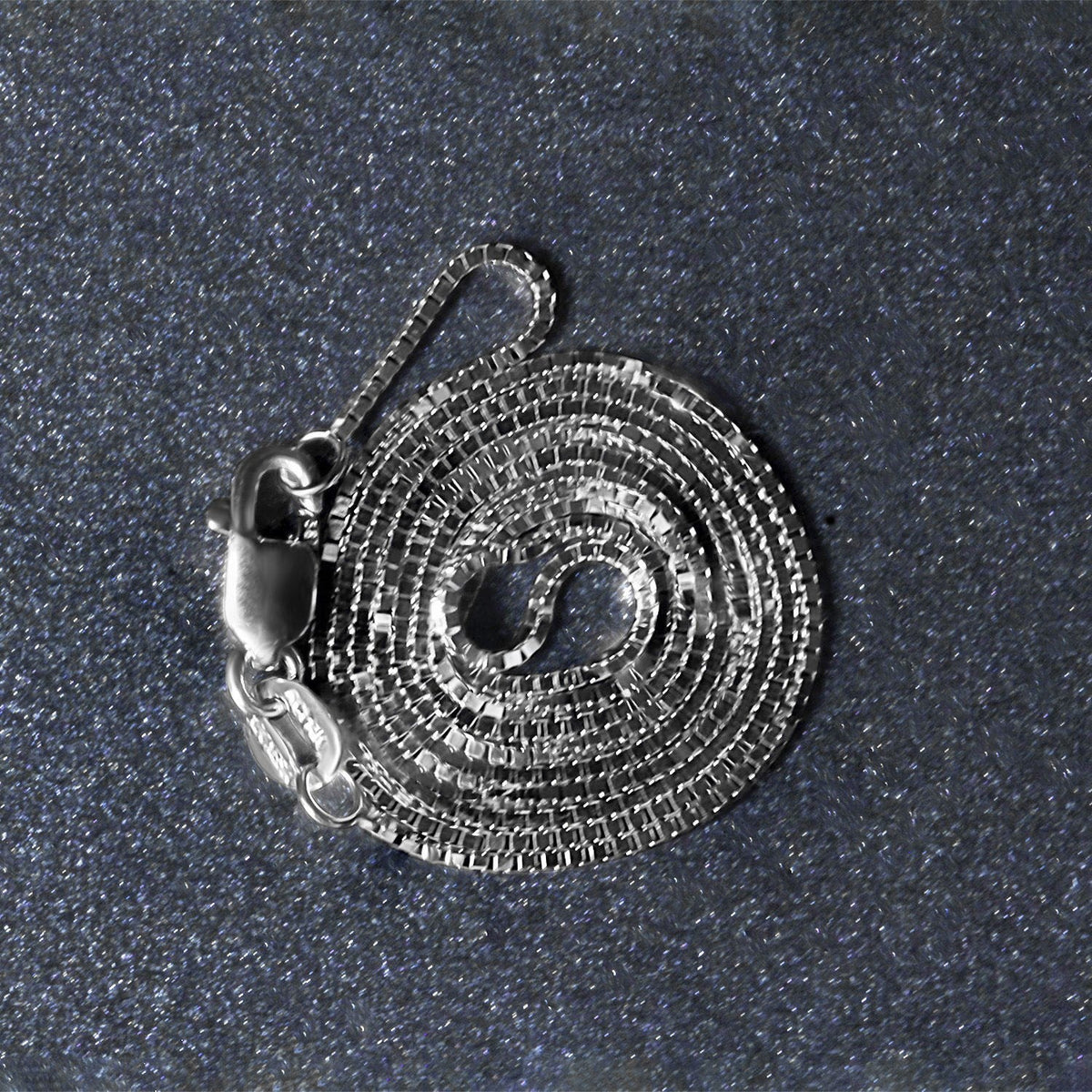 14k White Gold Classic Box Chain (0.75 mm) - LinkagejewelrydesignLinkagejewelrydesign