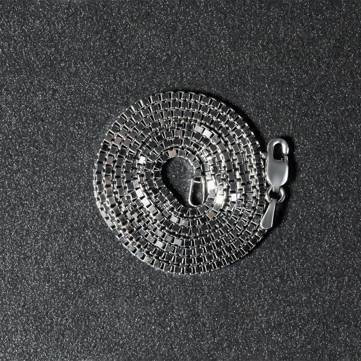 14k White Gold Classic Box Chain (1.4 mm) - LinkagejewelrydesignLinkagejewelrydesign