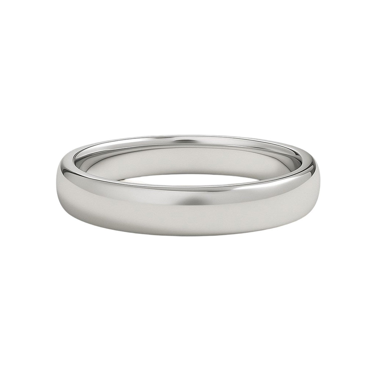 14k White Gold Comfort Fit Wedding Band(5.00 mm) - LinkagejewelrydesignLinkagejewelrydesign