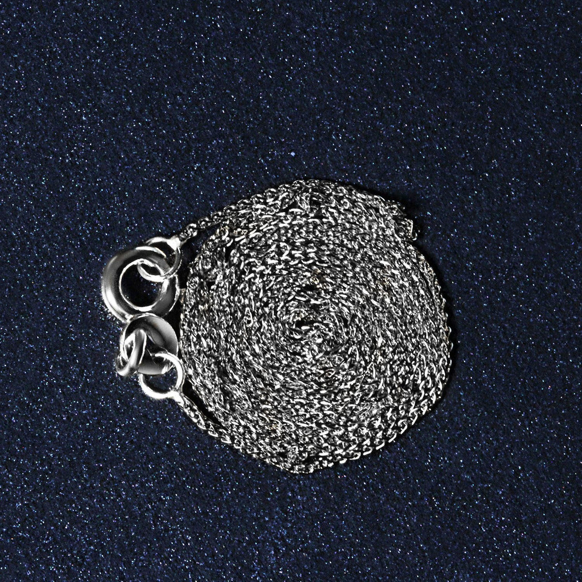 14k White Gold Diamond Cut Round Wheat Chain 0.6mm - LinkagejewelrydesignLinkagejewelrydesign